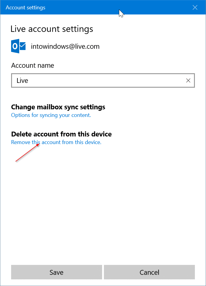 如何在 Windows 10 邮件应用中删除电子邮箱账户-第2张图片-致知笔记