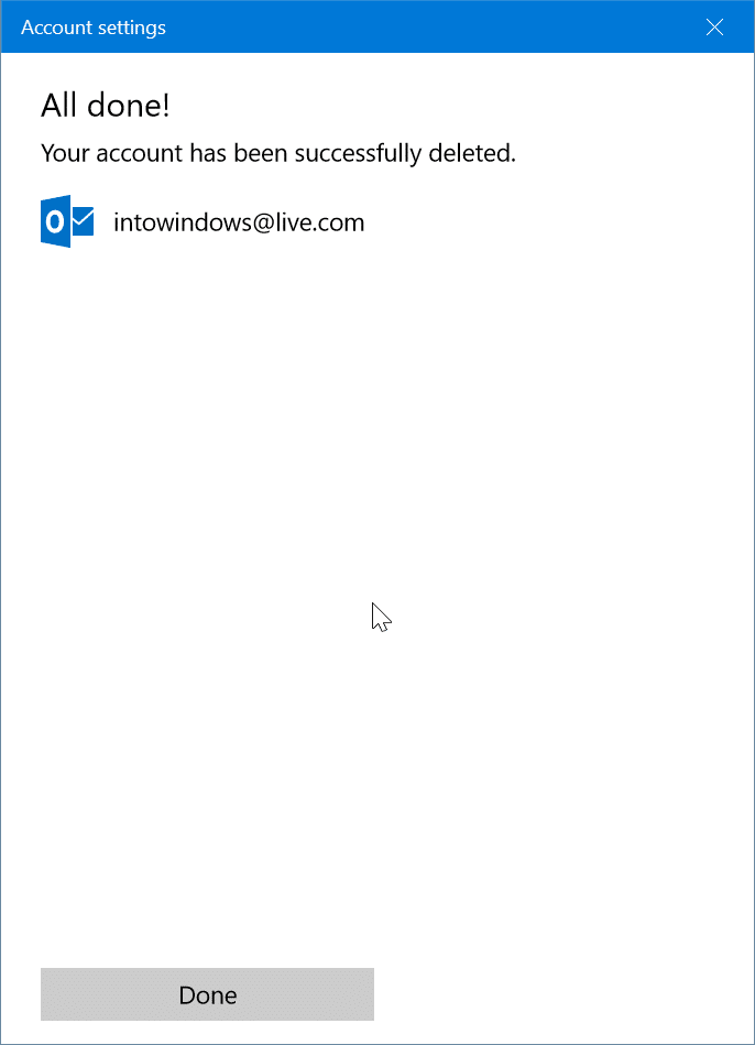 如何在 Windows 10 邮件应用中删除电子邮箱账户-第4张图片-致知笔记