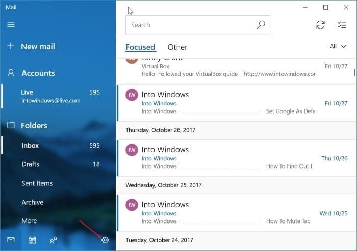 如何在 Windows 10 邮件应用中删除电子邮箱账户-第5张图片-致知笔记