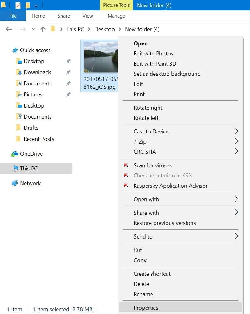 如何在 Windows 10 中删除照片里的个人信息(属性与位置数据)-第2张图片-致知笔记 如何在 Windows 10 中删除照片里的个人信息(属性与位置数据)-第2张图片-致知笔记