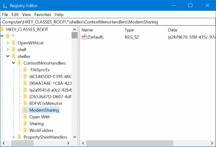 如何在 Windows 10 中删除右键菜单里的“共享”选项-第4张图片-致知笔记