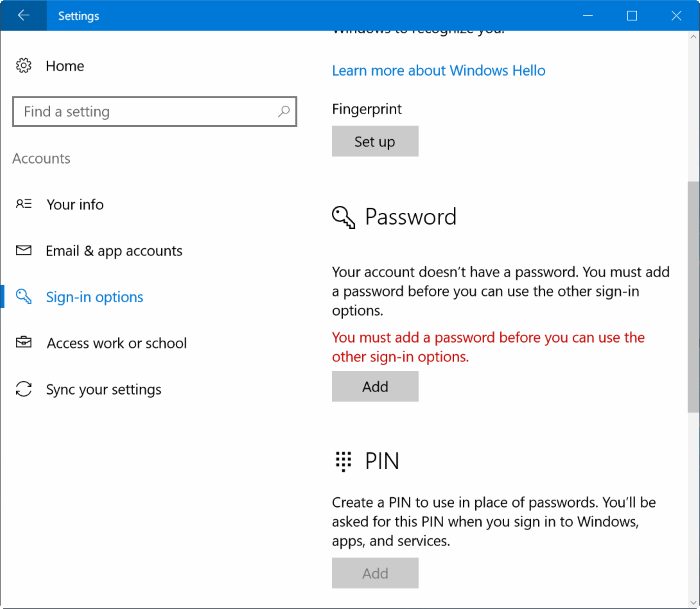 如何删除 Windows 10 本地用户账户的密码-第5张图片-致知笔记 如何删除 Windows 10 本地用户账户的密码-第5张图片-致知笔记