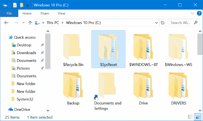 Windows 10 中 $SysReset 文件夹是什么?如何安全删除-第4张图片-致知笔记 Windows 10 中 $SysReset 文件夹是什么?如何安全删除-第4张图片-致知笔记