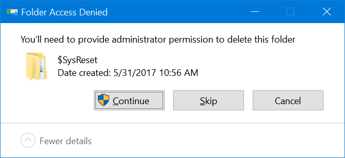 Windows 10 中 $SysReset 文件夹是什么?如何安全删除-第6张图片-致知笔记 Windows 10 中 $SysReset 文件夹是什么?如何安全删除-第6张图片-致知笔记