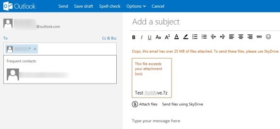 Outlook.com 如何发送超过 25 MB 的大附件-第2张图片-致知笔记 Outlook.com 如何发送超过 25 MB 的大附件-第2张图片-致知笔记