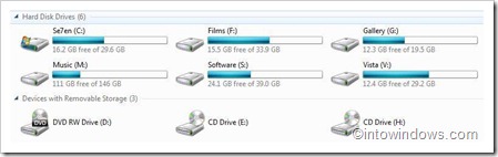 如何在 Windows 7 和 Vista 中显示或隐藏磁盘盘符-第1张图片-致知笔记