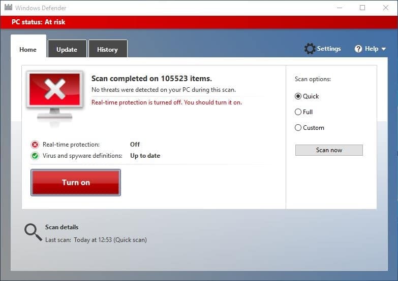 如何在 Windows 10 中开启或关闭 Windows Defender 实时保护-第1张图片-致知笔记 如何在 Windows 10 中开启或关闭 Windows Defender 实时保护-第1张图片-致知笔记