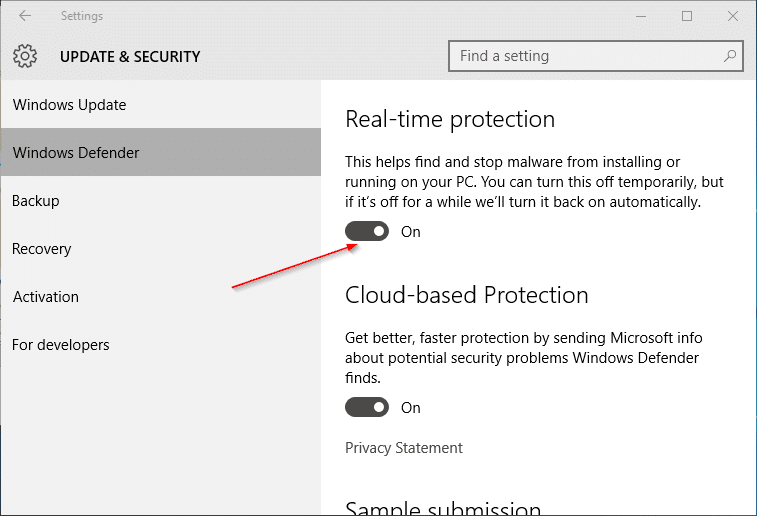 如何在 Windows 10 中开启或关闭 Windows Defender 实时保护-第4张图片-致知笔记 如何在 Windows 10 中开启或关闭 Windows Defender 实时保护-第4张图片-致知笔记