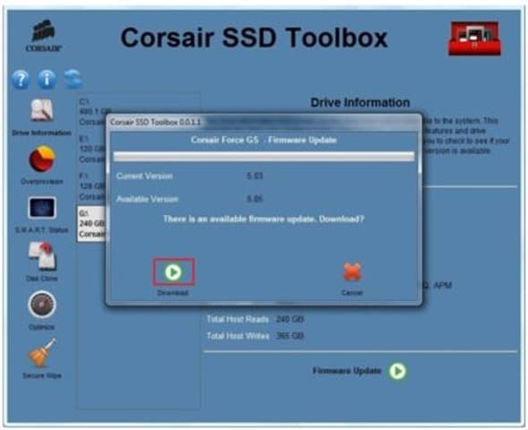 如何使用 Corsair SSD Toolbox 更新海盗船 SSD 固件-第3张图片-致知笔记 如何使用 Corsair SSD Toolbox 更新海盗船 SSD 固件-第3张图片-致知笔记