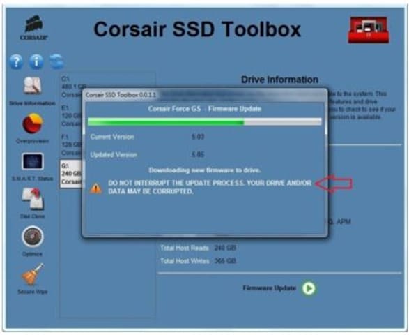 如何使用 Corsair SSD Toolbox 更新海盗船 SSD 固件-第5张图片-致知笔记 如何使用 Corsair SSD Toolbox 更新海盗船 SSD 固件-第5张图片-致知笔记