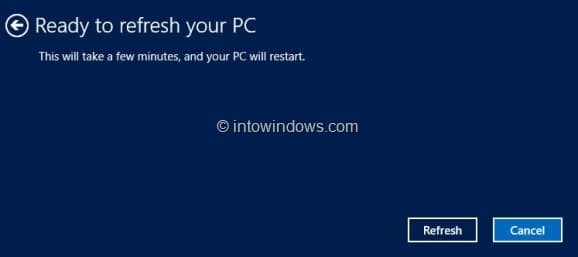 Win8 刷新电脑(Refresh PC)功能怎么用?一键重装系统不丢文件-第5张图片-致知笔记 Win8 刷新电脑(Refresh PC)功能怎么用?一键重装系统不丢文件-第5张图片-致知笔记