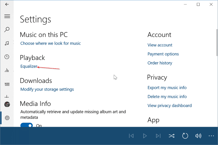 如何在 Windows 10 的 Groove 音乐应用中使用均衡器-第3张图片-致知笔记 如何在 Windows 10 的 Groove 音乐应用中使用均衡器-第3张图片-致知笔记