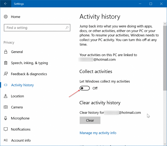 Windows 10 如何查看和清除活动历史记录-第2张图片-致知笔记 Windows 10 如何查看和清除活动历史记录-第2张图片-致知笔记
