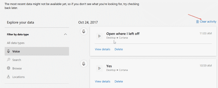 Windows 10 如何查看和清除活动历史记录-第6张图片-致知笔记 Windows 10 如何查看和清除活动历史记录-第6张图片-致知笔记