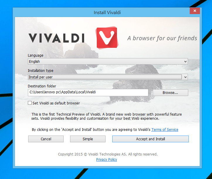如何在 Windows 上安装 Vivaldi 浏览器-第3张图片-致知笔记 如何在 Windows 上安装 Vivaldi 浏览器-第3张图片-致知笔记