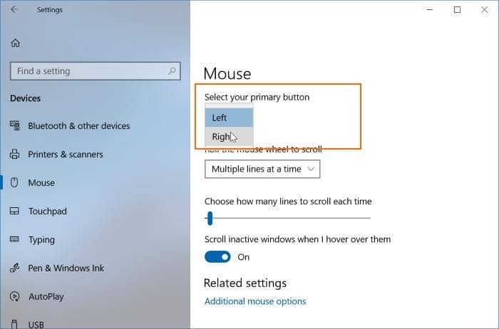 如何在 Windows 10 中互换鼠标左右键功能-第2张图片-致知笔记 如何在 Windows 10 中互换鼠标左右键功能-第2张图片-致知笔记