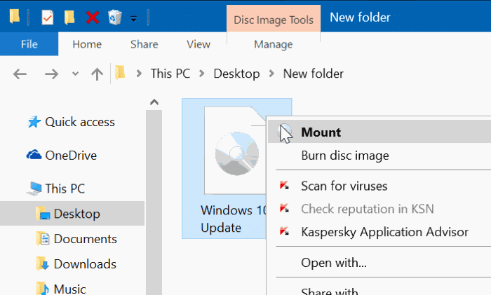 如何在 Windows 10/8.1 中挂载和卸载 ISO 文件-第2张图片-致知笔记 如何在 Windows 10/8.1 中挂载和卸载 ISO 文件-第2张图片-致知笔记
