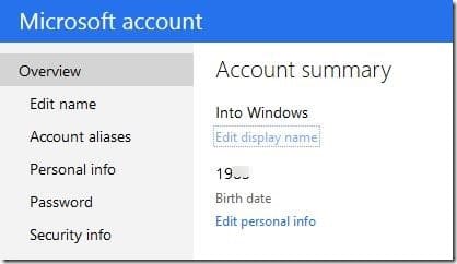 如何在 Windows 8.1 开始屏幕上重命名 Microsoft 账户名称-第4张图片-致知笔记