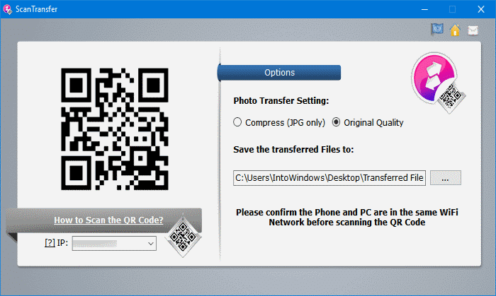 ScanTransfer:通过 Wi-Fi 把安卓手机和 iPhone 文件传到 Windows 电脑-第3张图片-致知笔记 ScanTransfer:通过 Wi-Fi 把安卓手机和 iPhone 文件传到 Windows 电脑-第3张图片-致知笔记