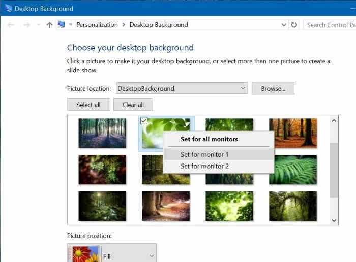 如何在 Windows 10 中为每个显示器设置不同的壁纸-第9张图片-致知笔记 如何在 Windows 10 中为每个显示器设置不同的壁纸-第9张图片-致知笔记