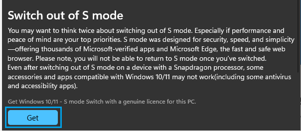 如何在 Windows 11/10 中关闭 S 模式-第3张图片-致知笔记 如何在 Windows 11/10 中关闭 S 模式-第3张图片-致知笔记