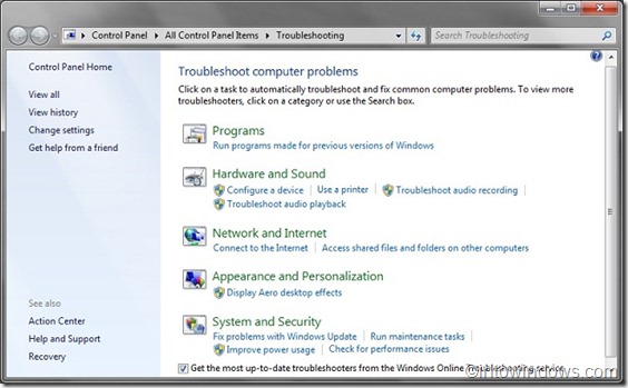 使用 Windows 7 内置疑难解答工具自动修复系统问题-第1张图片-致知笔记 使用 Windows 7 内置疑难解答工具自动修复系统问题-第1张图片-致知笔记