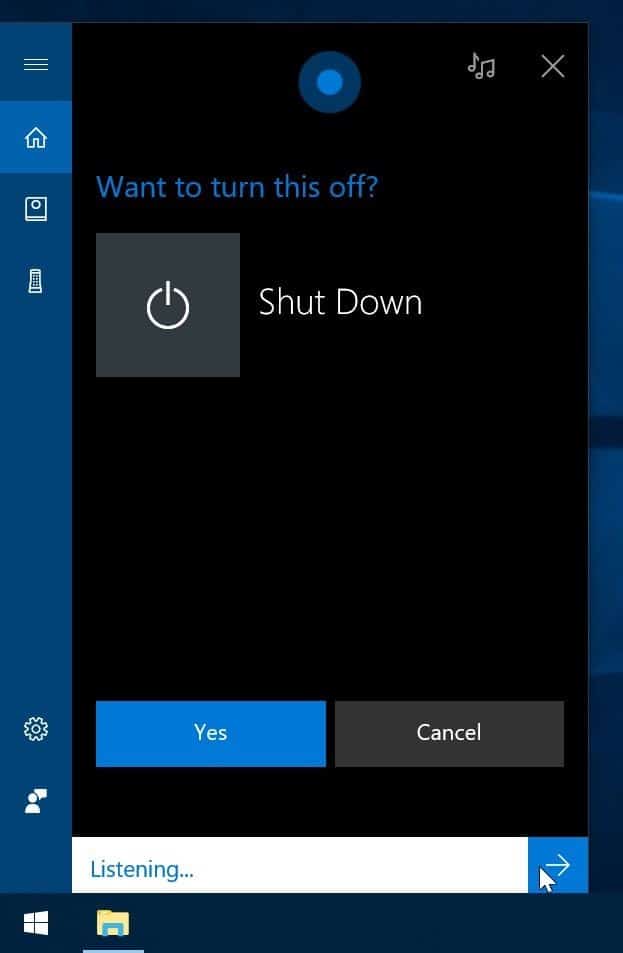 如何用 Cortana 语音关机、重启、注销和锁定 Windows 10 电脑-第2张图片-致知笔记 如何用 Cortana 语音关机、重启、注销和锁定 Windows 10 电脑-第2张图片-致知笔记