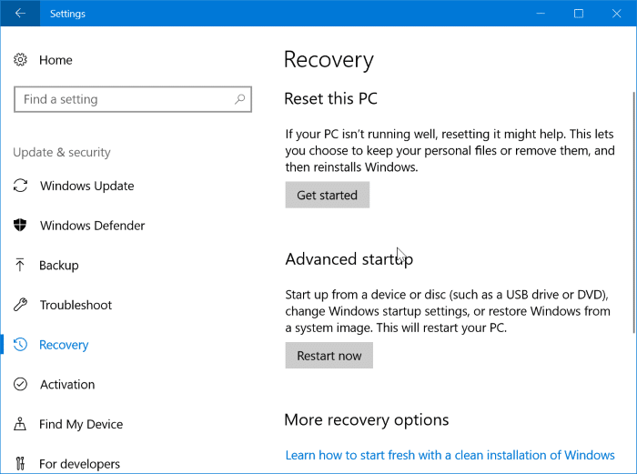 Windows 10 各恢复功能怎么选?一文讲清使用时机-第1张图片-致知笔记 Windows 10 各恢复功能怎么选?一文讲清使用时机-第1张图片-致知笔记