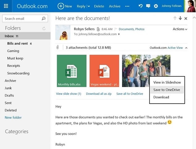 Outlook.com 邮件附件一键保存到 OneDrive 方法-第2张图片-致知笔记 Outlook.com 邮件附件一键保存到 OneDrive 方法-第2张图片-致知笔记