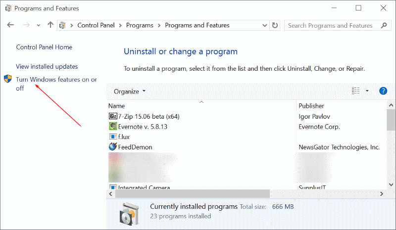 Windows 10里怎么开启或关闭系统自带功能-第3张图片-致知笔记 Windows 10里怎么开启或关闭系统自带功能-第3张图片-致知笔记