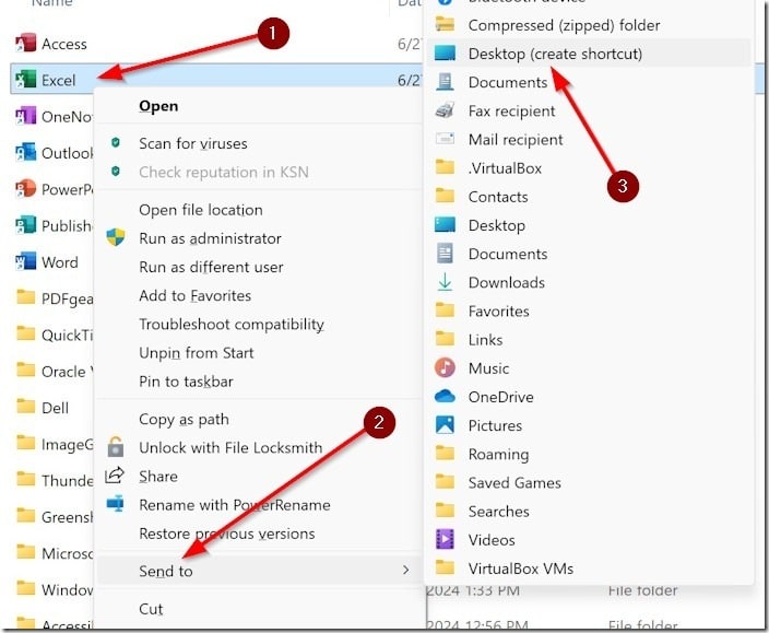 在Windows 11桌面创建Excel快捷方式图标的两种方法-第3张图片-致知笔记 在Windows 11桌面创建Excel快捷方式图标的两种方法-第3张图片-致知笔记