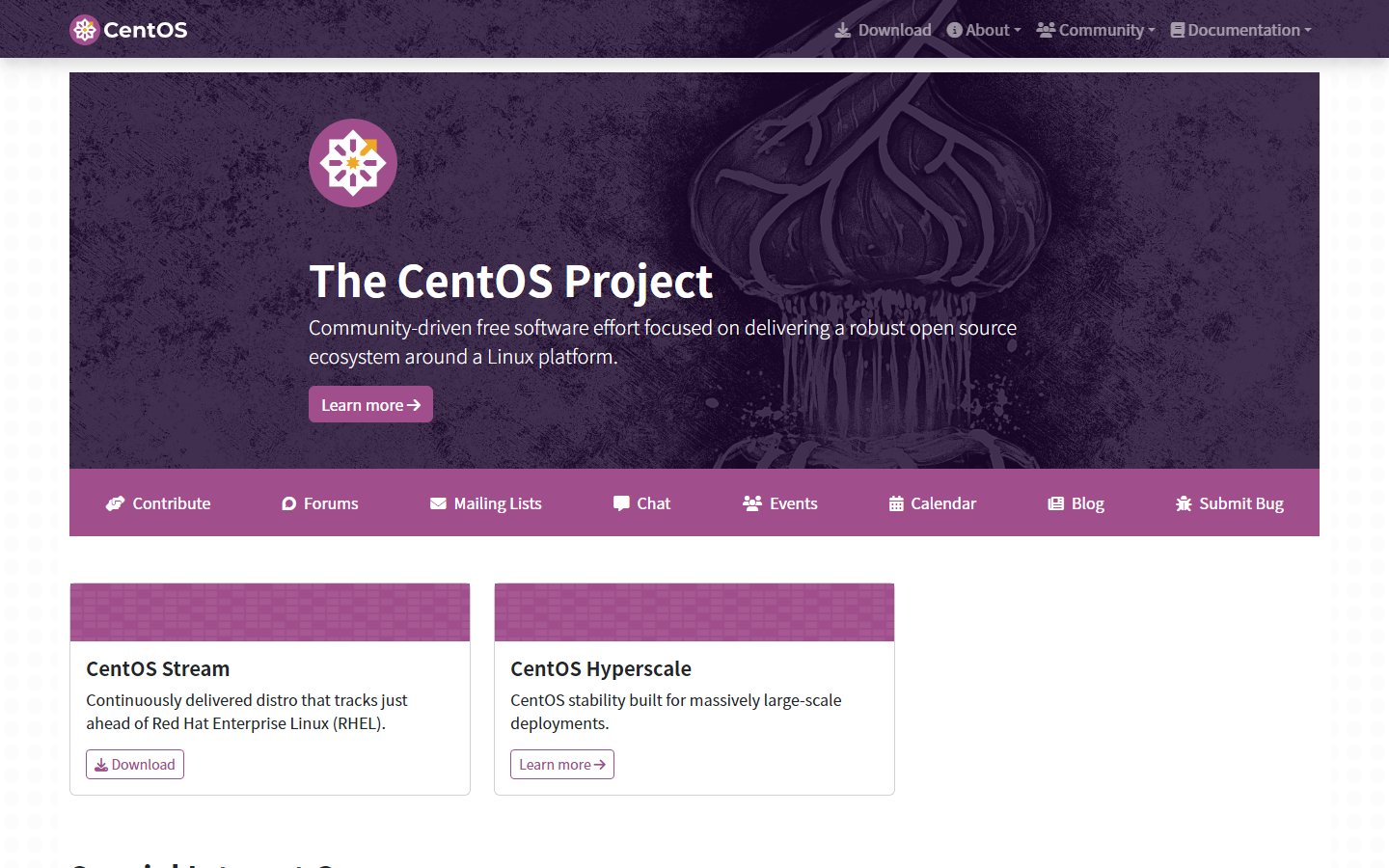 CentOS官网 - 社区驱动的Linux发行版与SIG项目-第1张图片-致知笔记 CentOS官网 - 社区驱动的Linux发行版与SIG项目-第1张图片-致知笔记